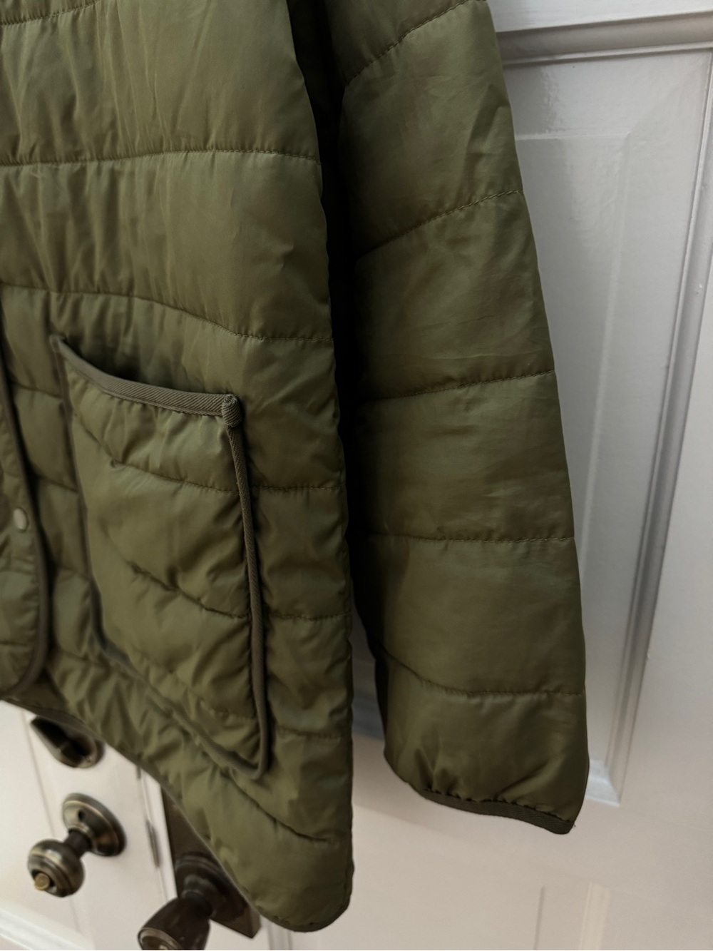 Everlane Olive Green Quilted Puffer Jacket size M - Picture 4 of 9